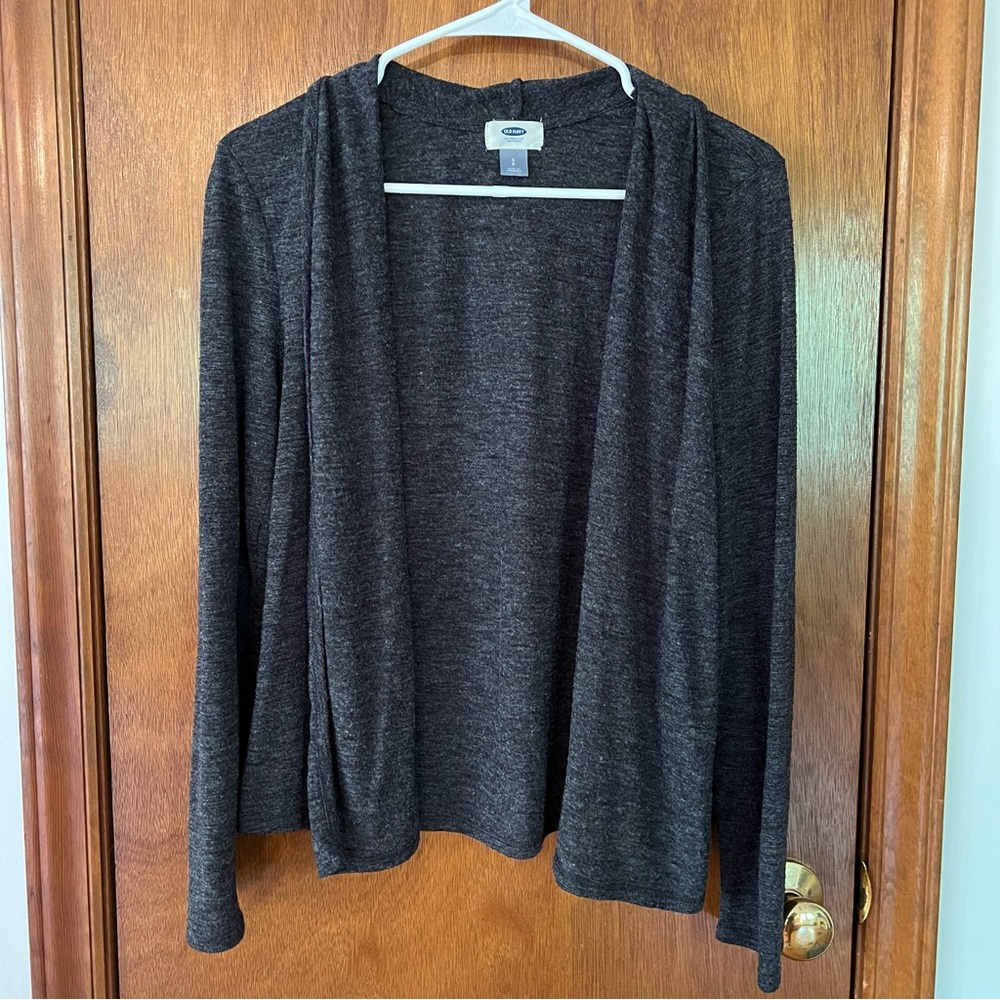 Old Navy Women's Size S Gray Lightweight Open Front Cardigan Sweater
